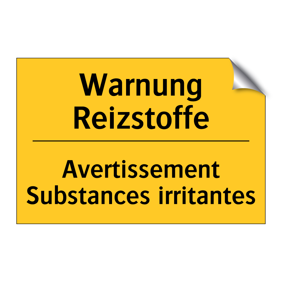 Warnung Reizstoffe - Avertissement Substances irritantes /.../