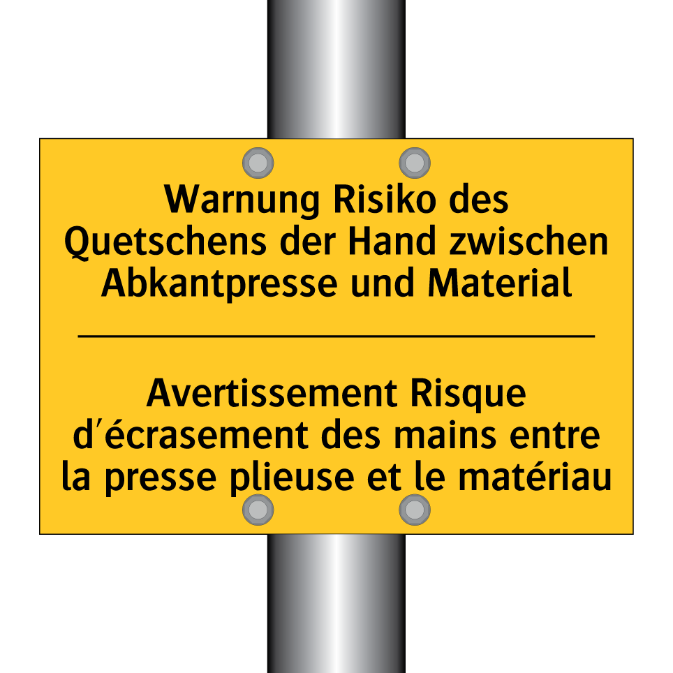 Warnung Risiko des Quetschens  /.../ - Avertissement Risque d'écrasement  /.../