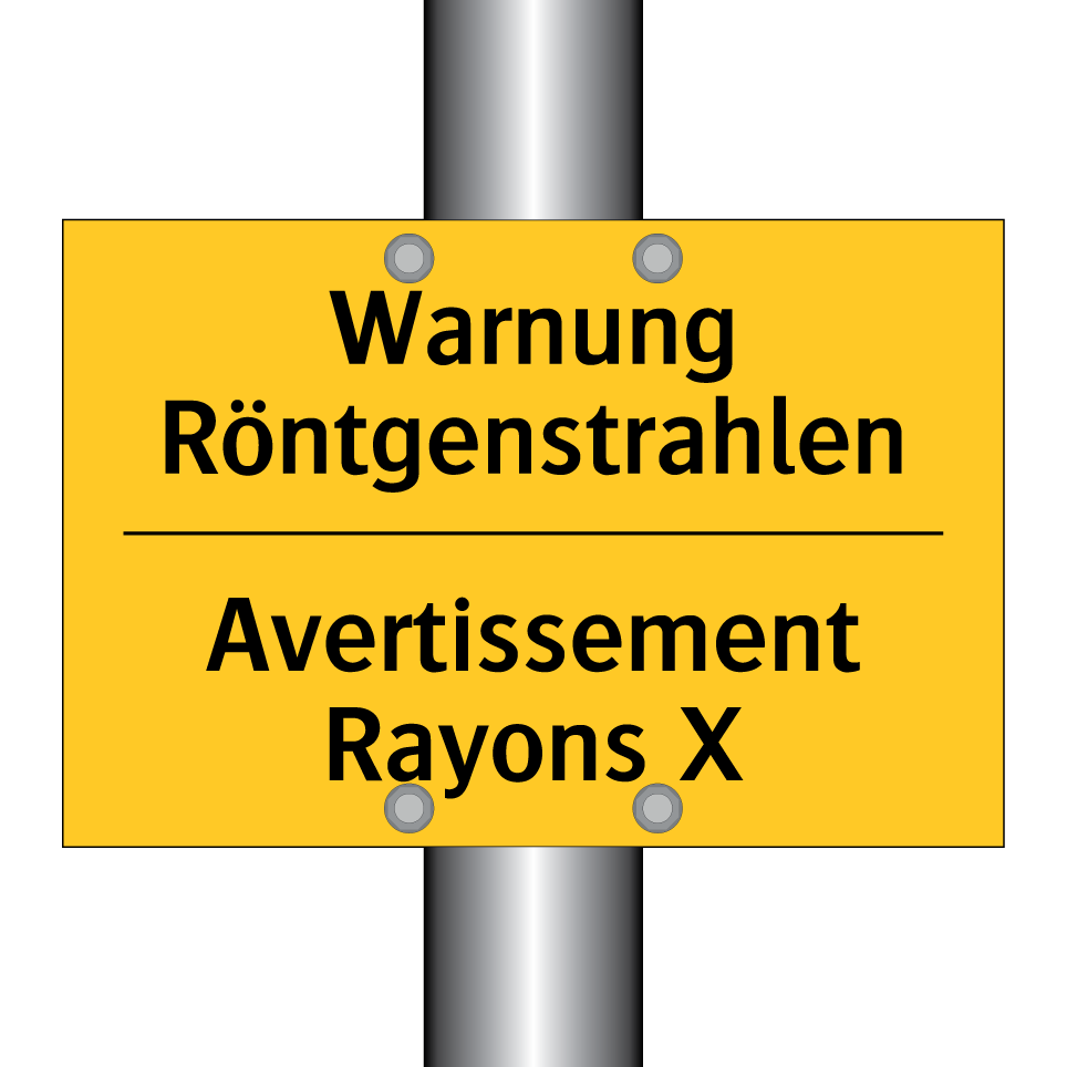 Warnung Röntgenstrahlen - Avertissement Rayons X