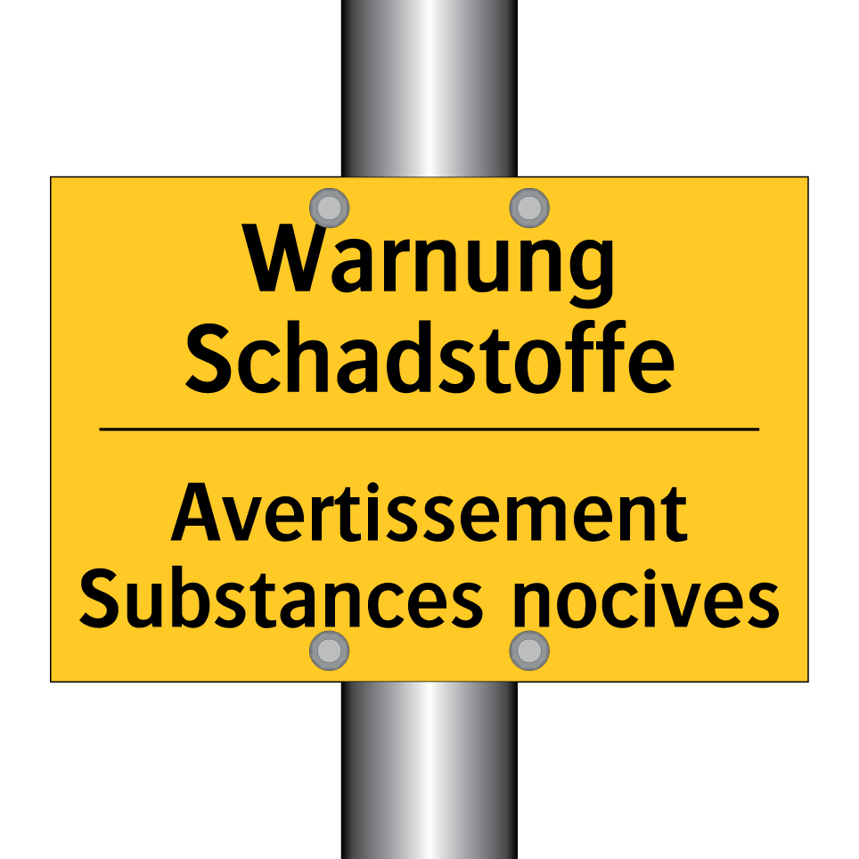 Warnung Schadstoffe - Avertissement Substances nocives /.../