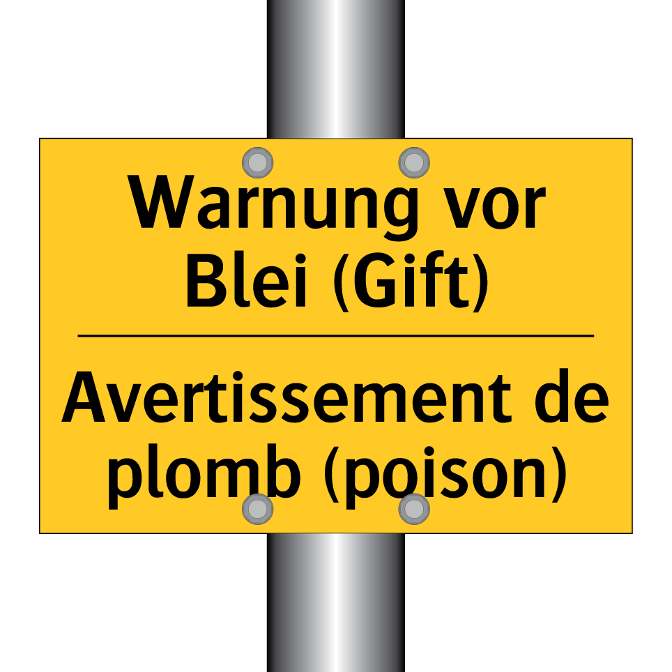 Warnung vor Blei (Gift) - Avertissement de plomb (poison) /.../