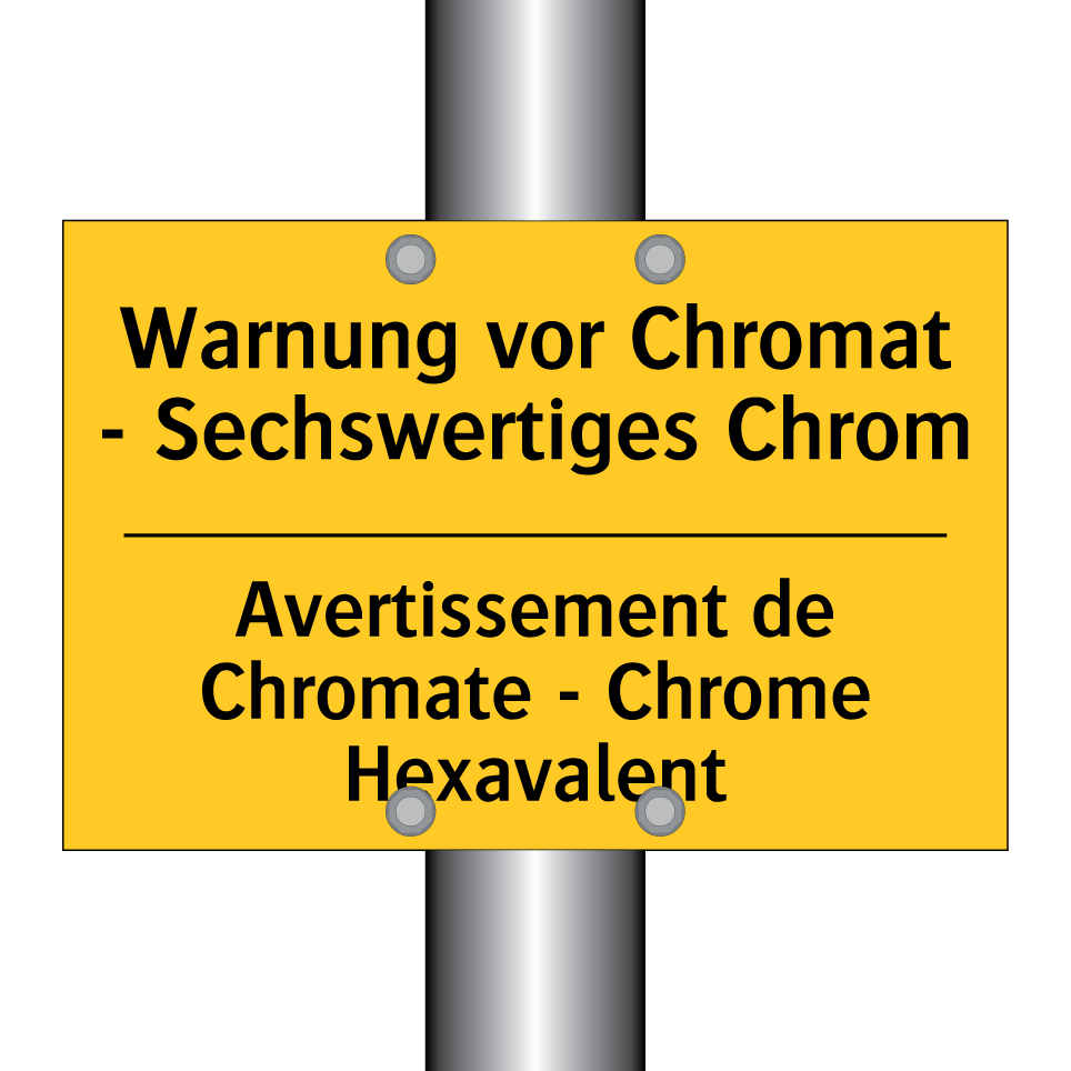 Warnung vor Chromat - Sechswertiges  /.../ - Avertissement de Chromate - Chrome  /.../