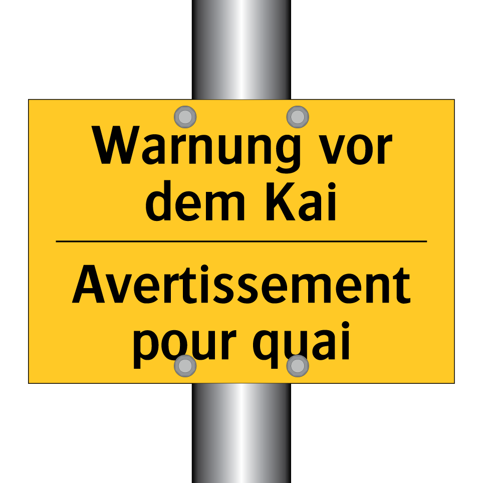 Warnung vor dem Kai - Avertissement pour quai