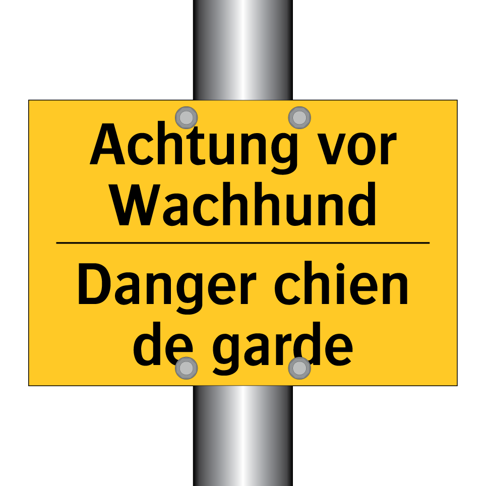 Achtung vor Wachhund - Danger chien de garde