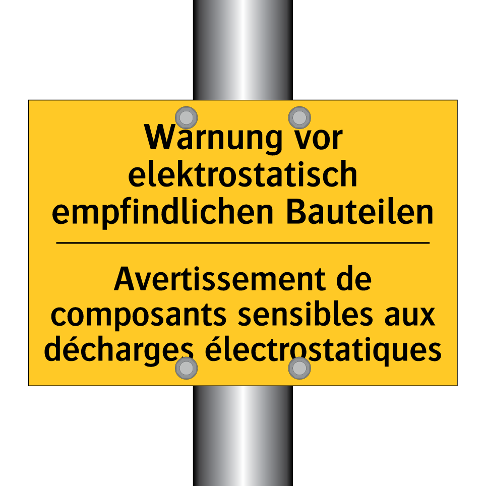 Warnung vor elektrostatisch empfindlichen  /.../ - Avertissement de composants sensibles  /.../