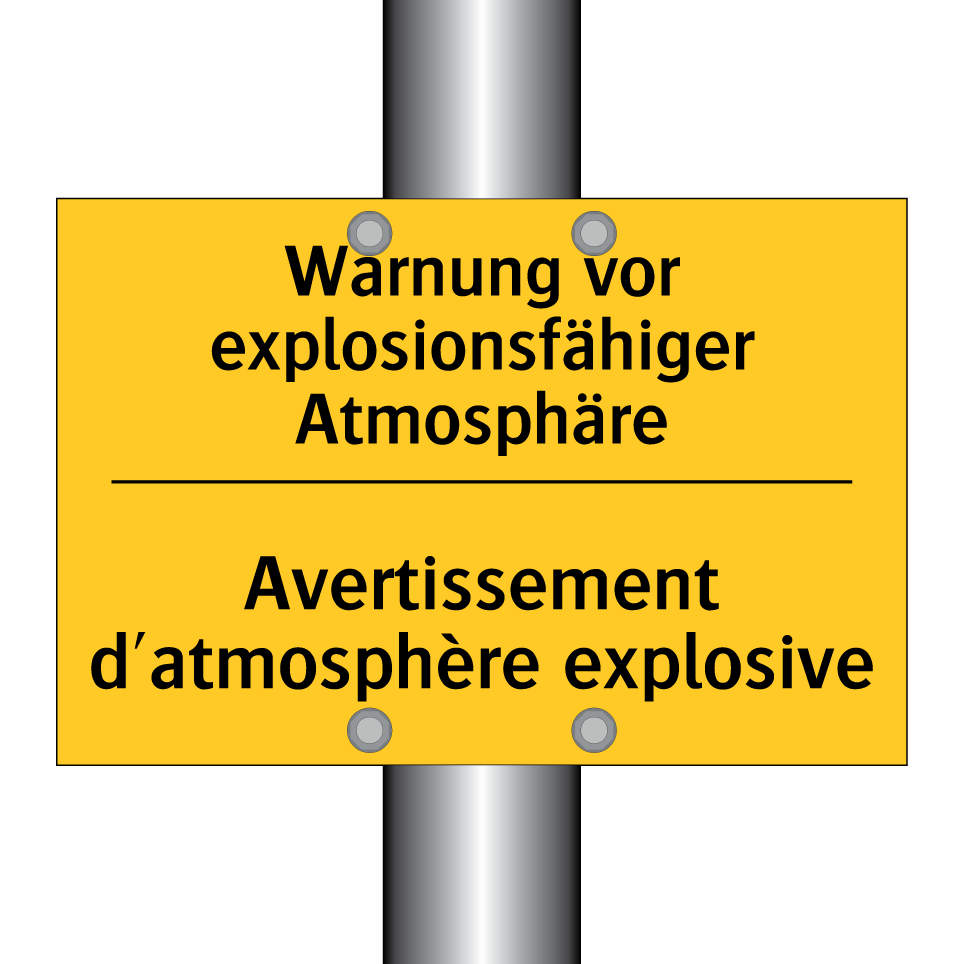 Warnung vor explosionsfähiger  /.../ - Avertissement d'atmosphère explosive /.../