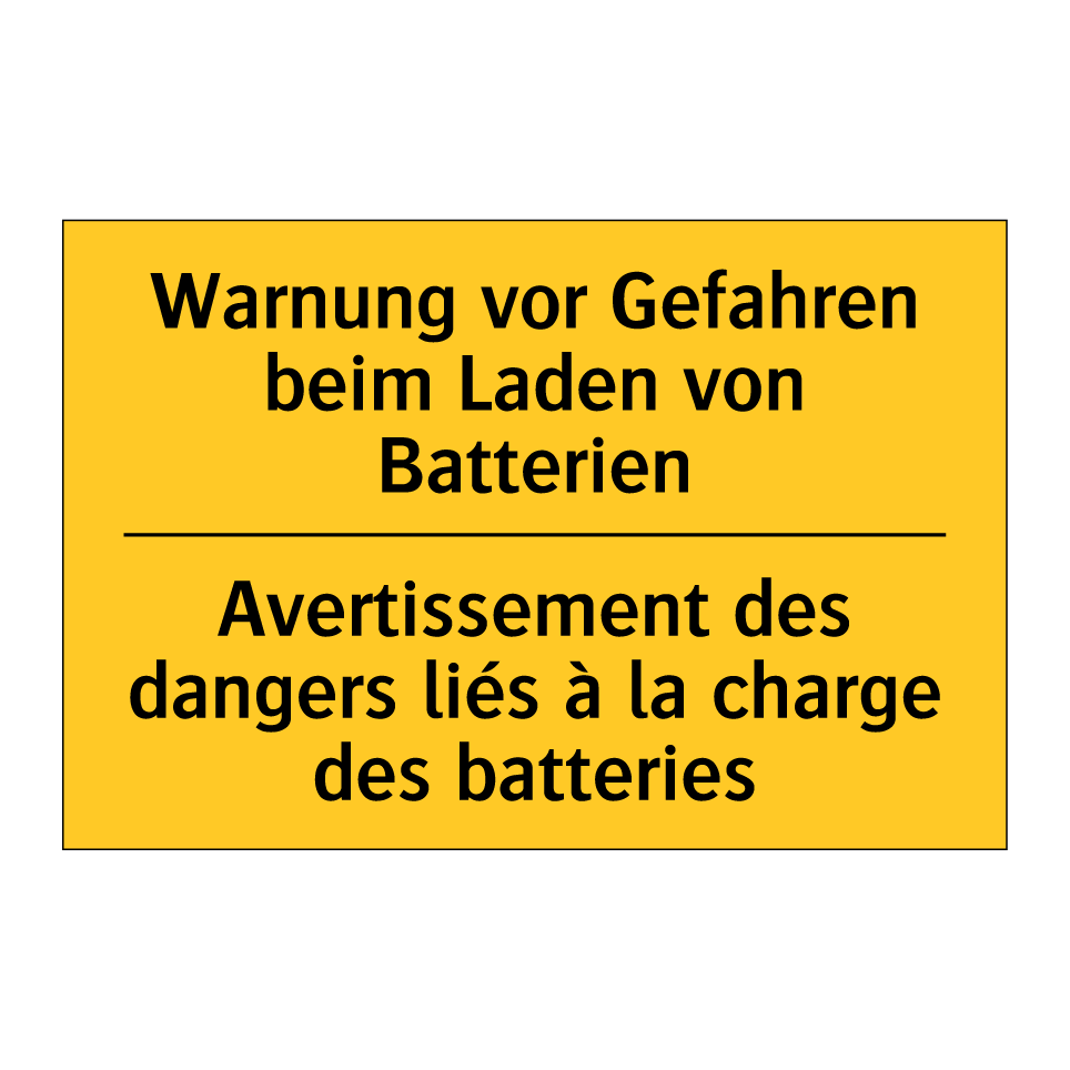 Warnung vor Gefahren beim Laden  /.../ - Avertissement des dangers liés  /.../