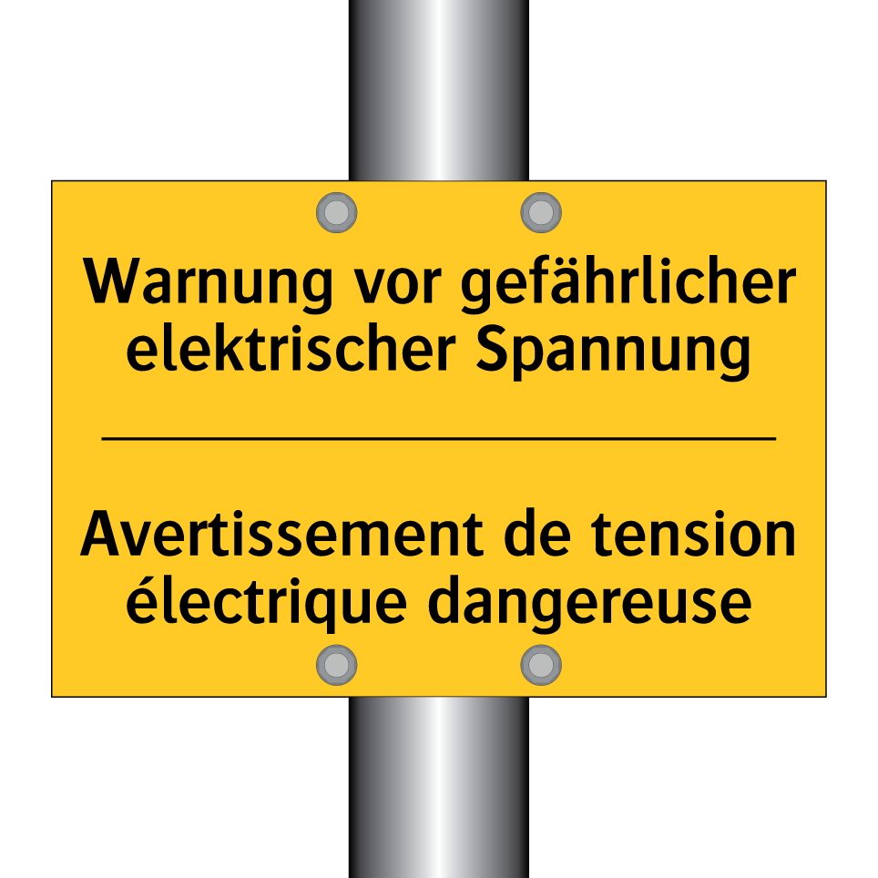 Warnung vor gefährlicher elektrischer  /.../ - Avertissement de tension électrique  /.../