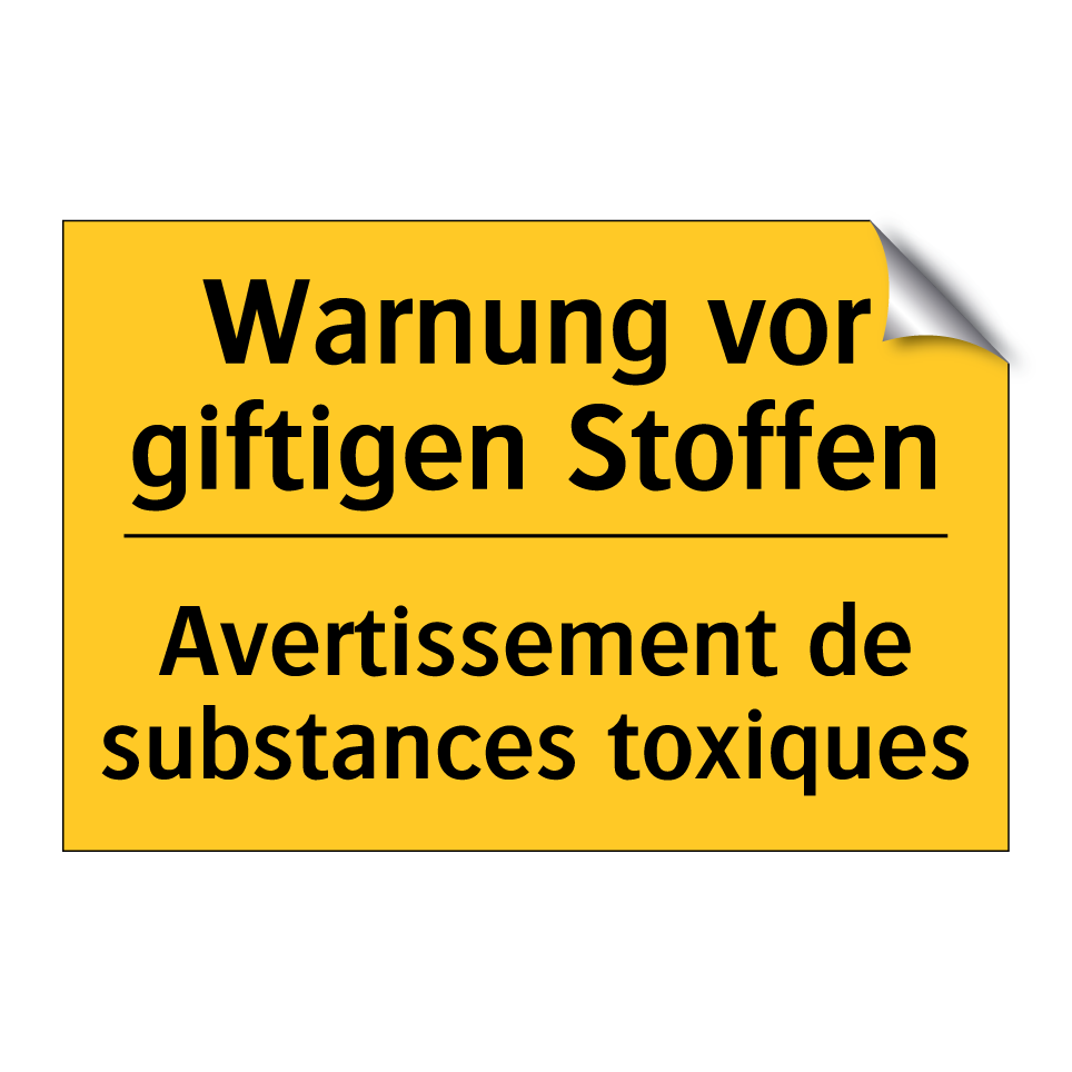 Warnung vor giftigen Stoffen - Avertissement de substances toxiques /.../