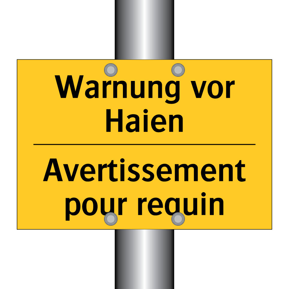 Warnung vor Haien - Avertissement pour requin
