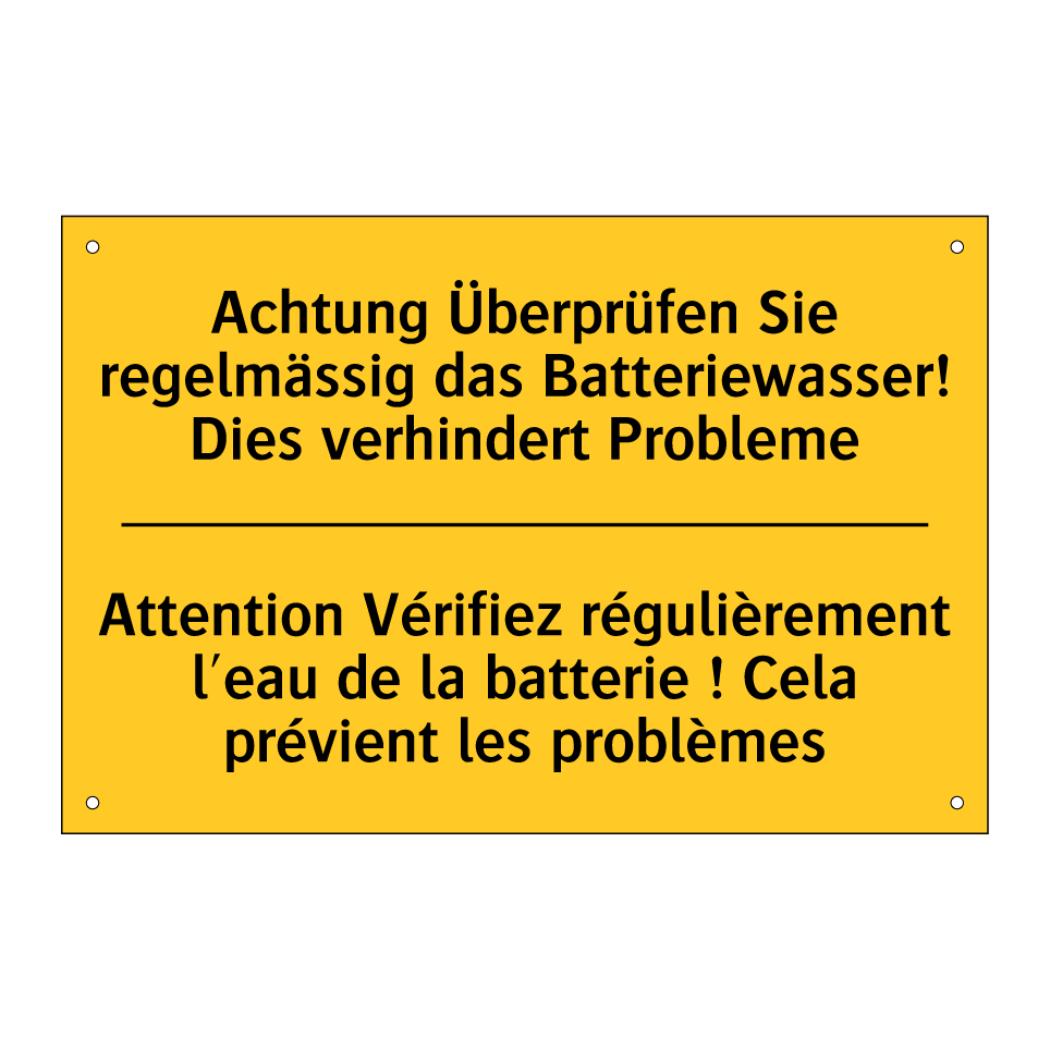 Achtung Überprüfen Sie regelmässig  /.../ - Attention Vérifiez régulièrement  /.../