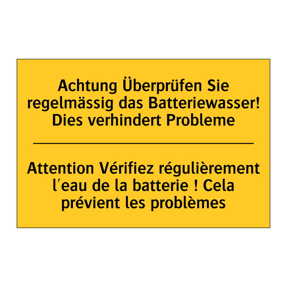 Achtung Überprüfen Sie regelmässig  /.../ - Attention Vérifiez régulièrement  /.../