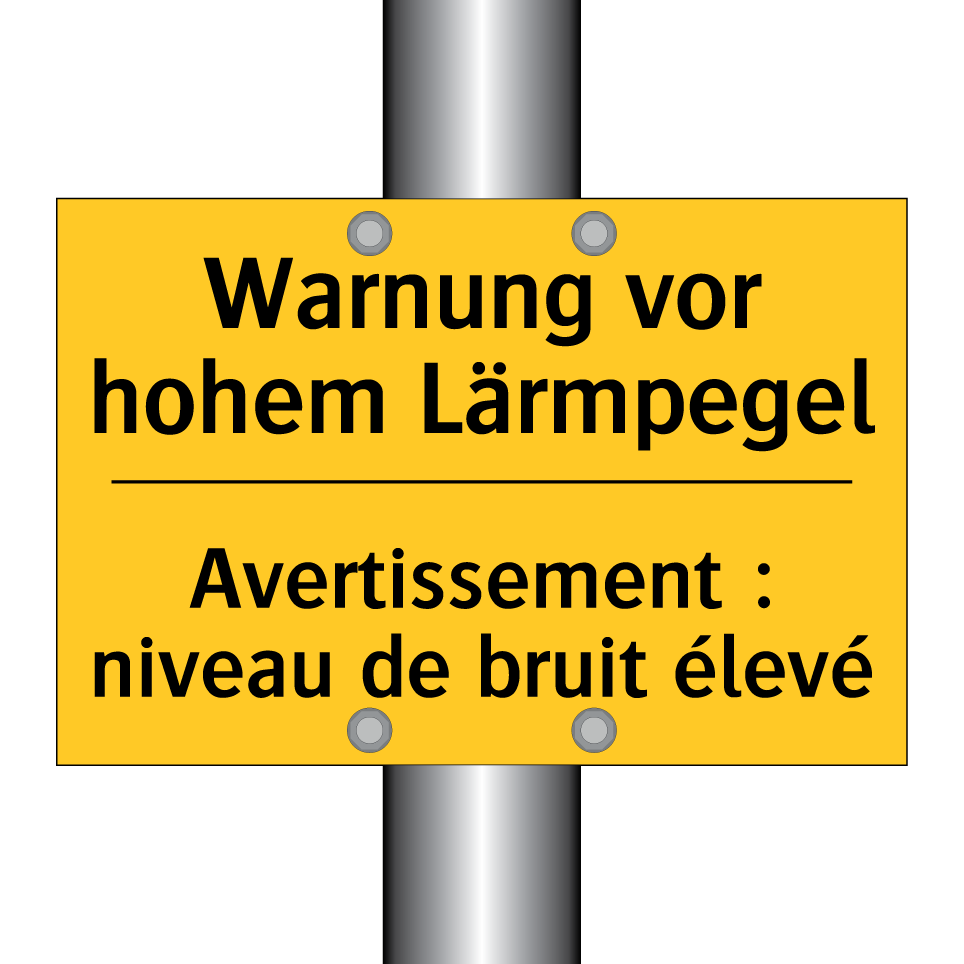 Warnung vor hohem Lärmpegel - Avertissement : niveau de bruit  /.../