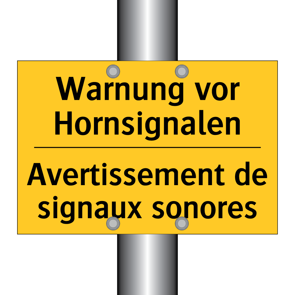 Warnung vor Hornsignalen - Avertissement de signaux sonores /.../