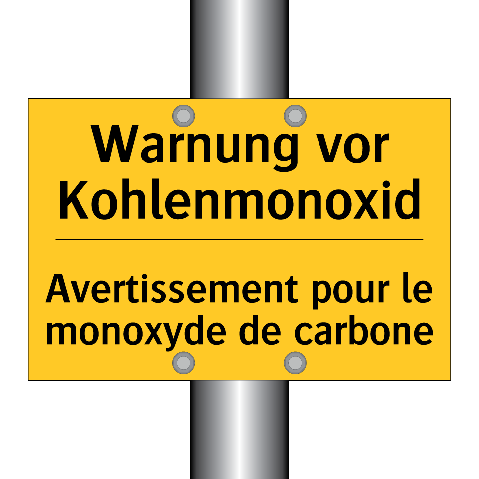 Warnung vor Kohlenmonoxid - Avertissement pour le monoxyde  /.../