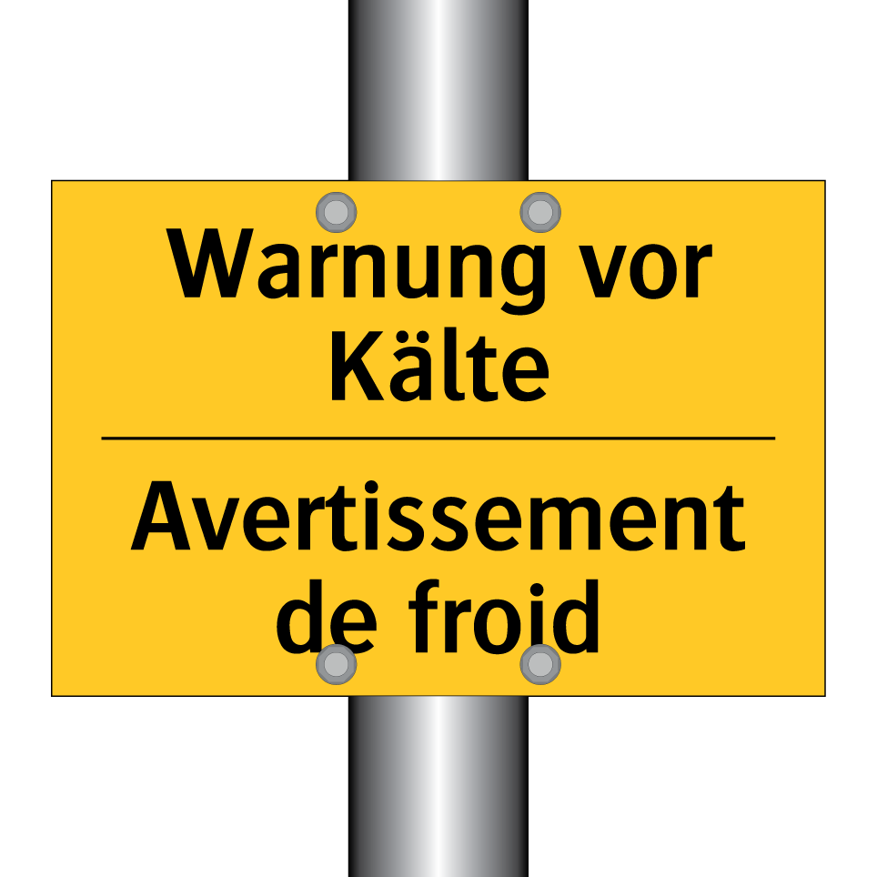 Warnung vor Kälte - Avertissement de froid