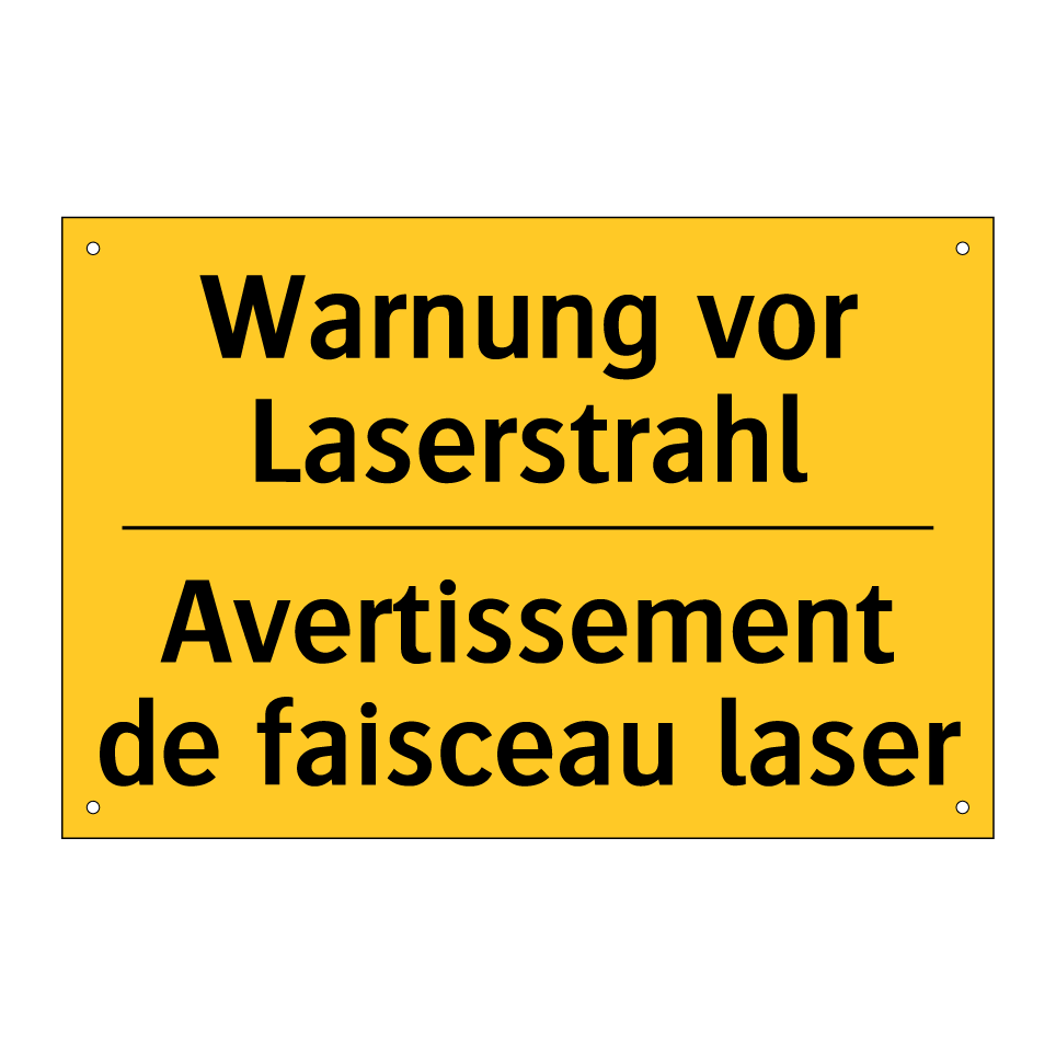 Warnung vor Laserstrahl - Avertissement de faisceau laser /.../