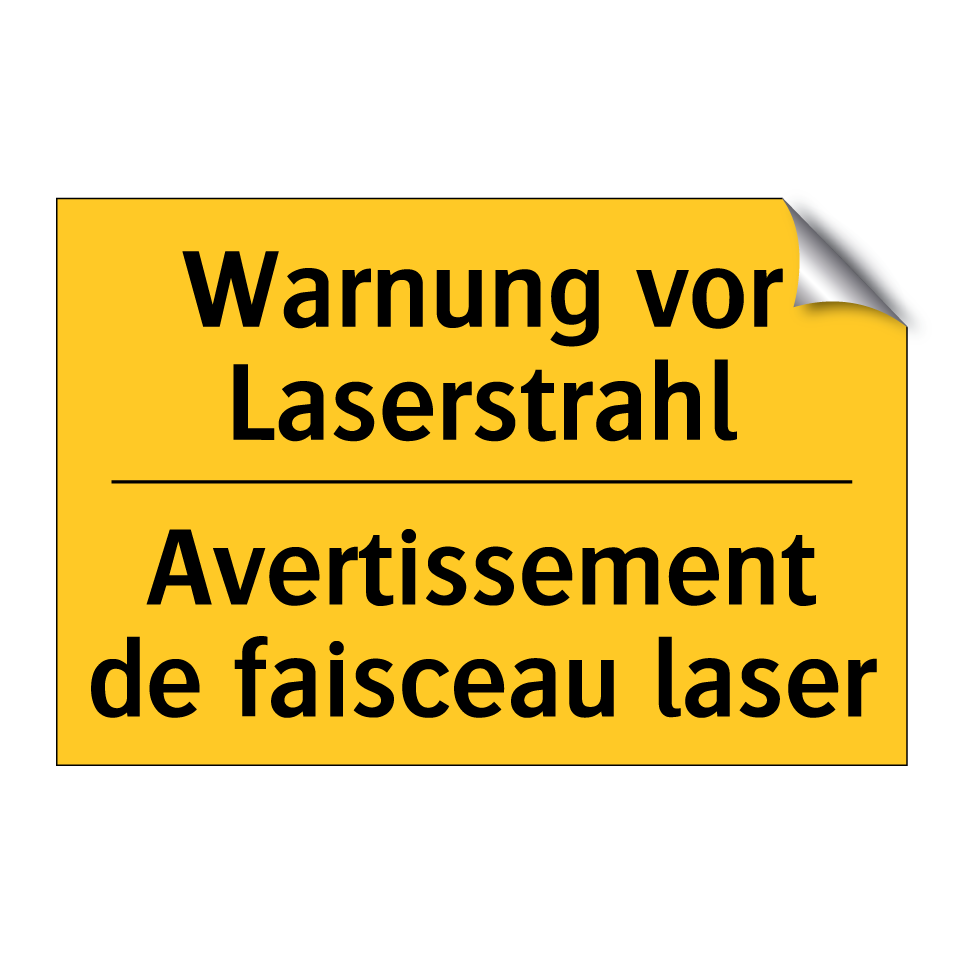 Warnung vor Laserstrahl - Avertissement de faisceau laser /.../
