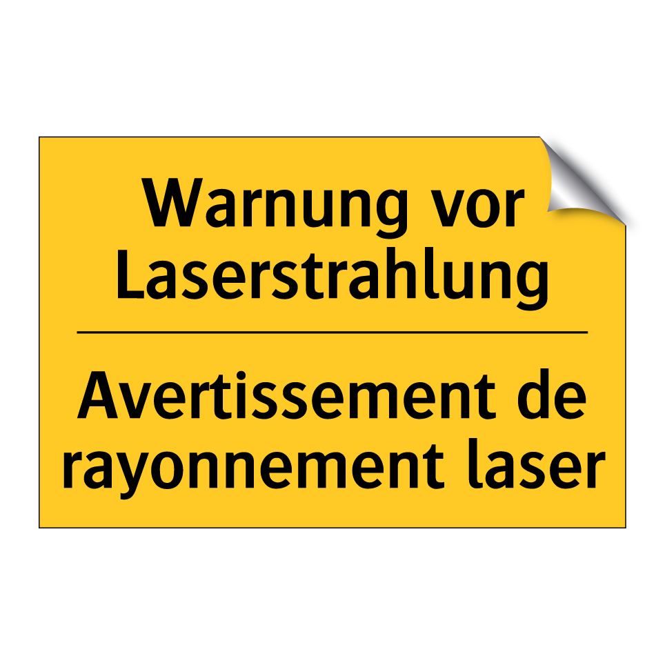 Warnung vor Laserstrahlung - Avertissement de rayonnement laser /.../