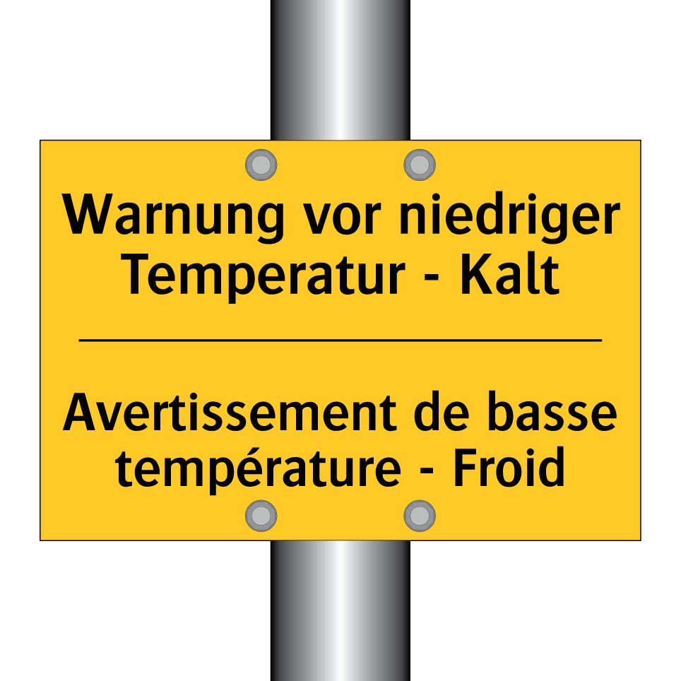 Warnung vor niedriger Temperatur  /.../ - Avertissement de basse température  /.../