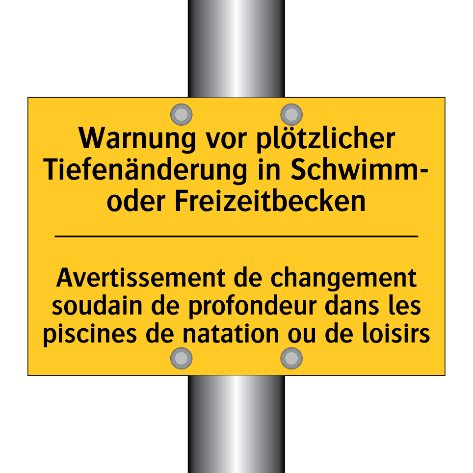 Warnung vor plötzlicher Tiefenänderung  /.../ - Avertissement de changement soudain  /.../