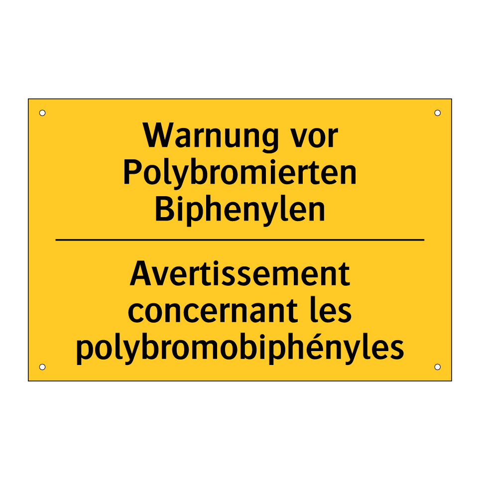 Warnung vor Polybromierten Biphenylen /.../ - Avertissement concernant les polybromobiphényles /.../