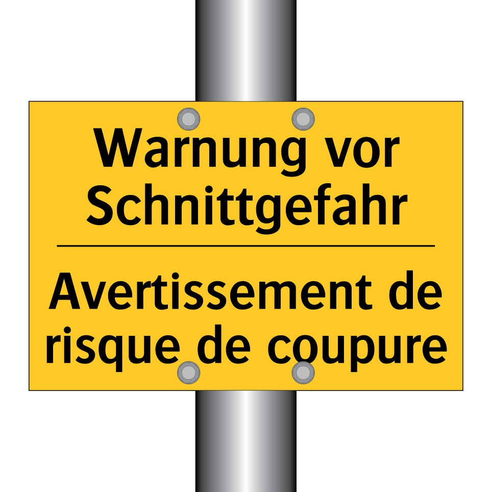 Warnung vor Schnittgefahr - Avertissement de risque de coupure /.../