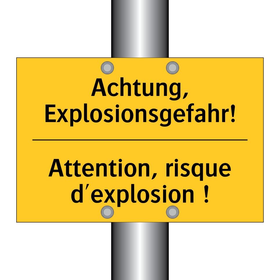 Achtung, Explosionsgefahr! - Attention, risque d'explosion  /.../