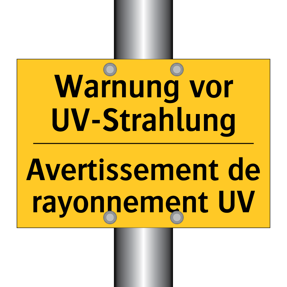 Warnung vor UV-Strahlung - Avertissement de rayonnement UV /.../