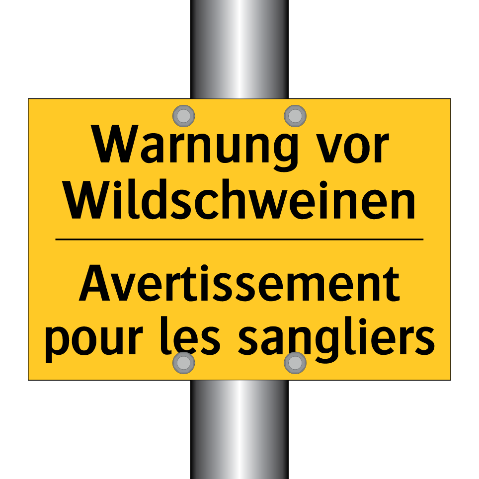 Warnung vor Wildschweinen - Avertissement pour les sangliers /.../
