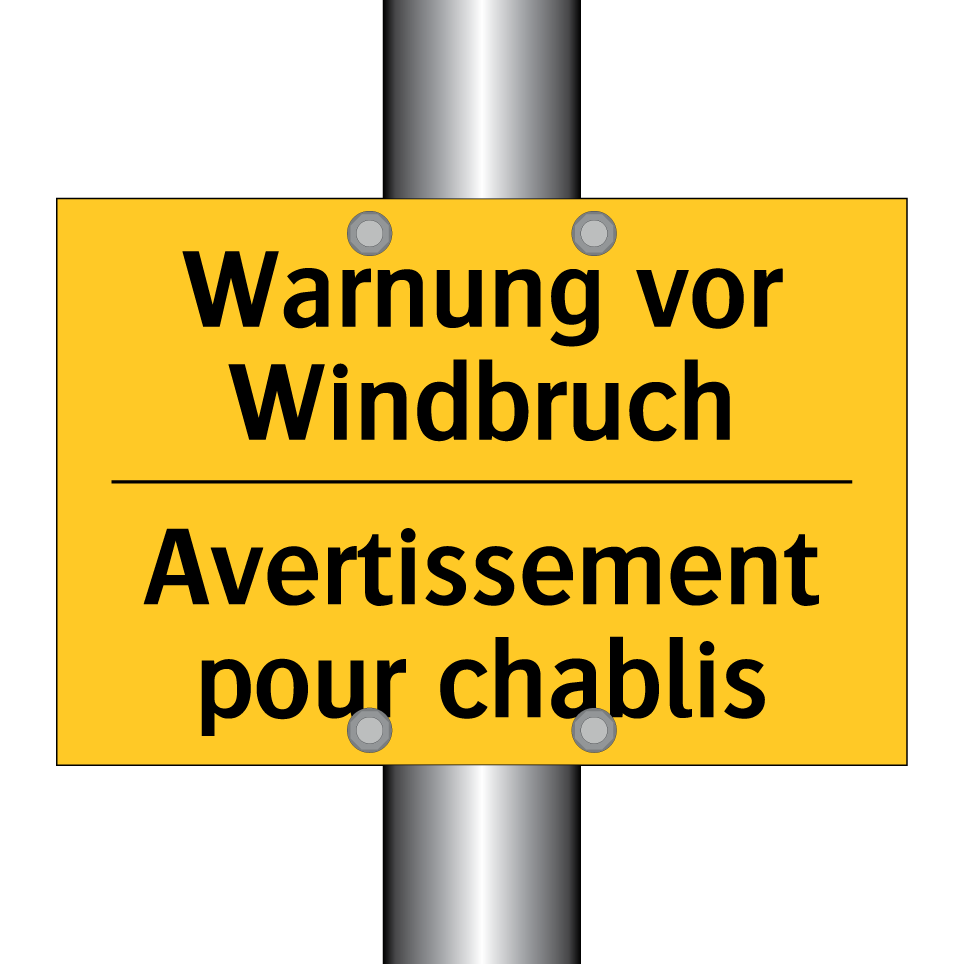 Warnung vor Windbruch - Avertissement pour chablis