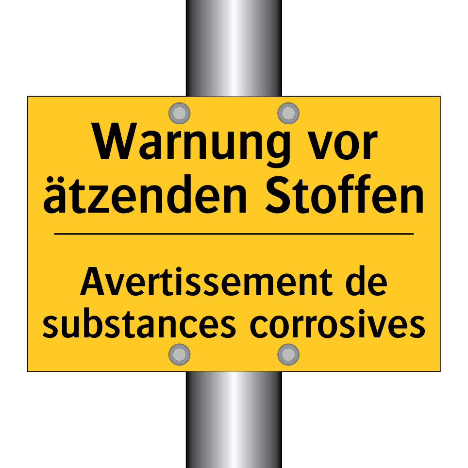 Warnung vor ätzenden Stoffen - Avertissement de substances corrosives /.../