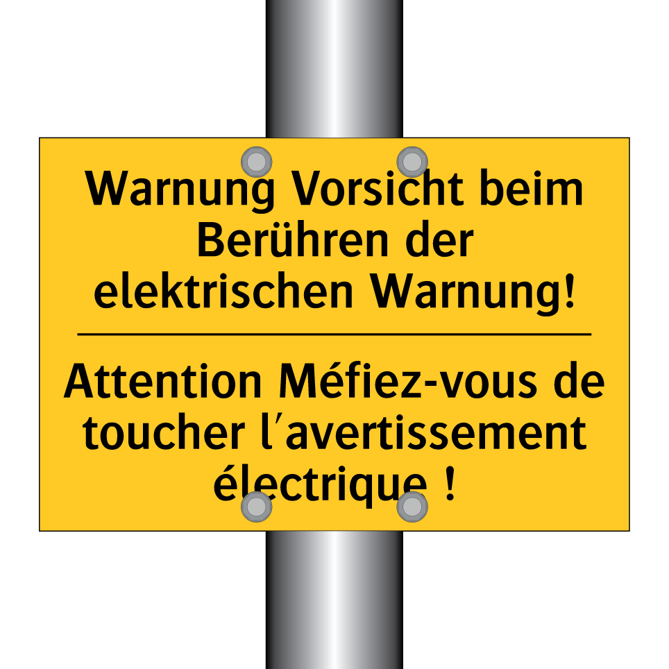 Warnung Vorsicht beim Berühren  /.../ - Attention Méfiez-vous de toucher  /.../