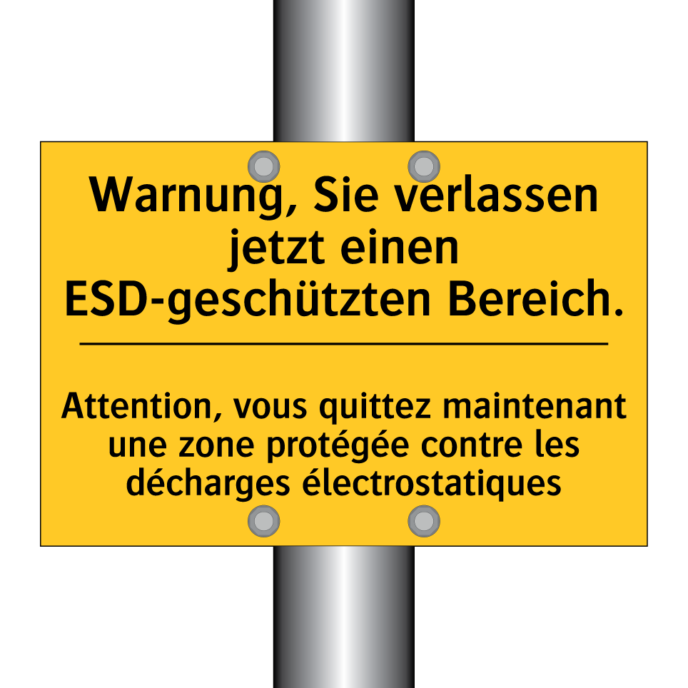 Warnung, Sie verlassen jetzt einen  /.../ - Attention, vous quittez maintenant  /.../
