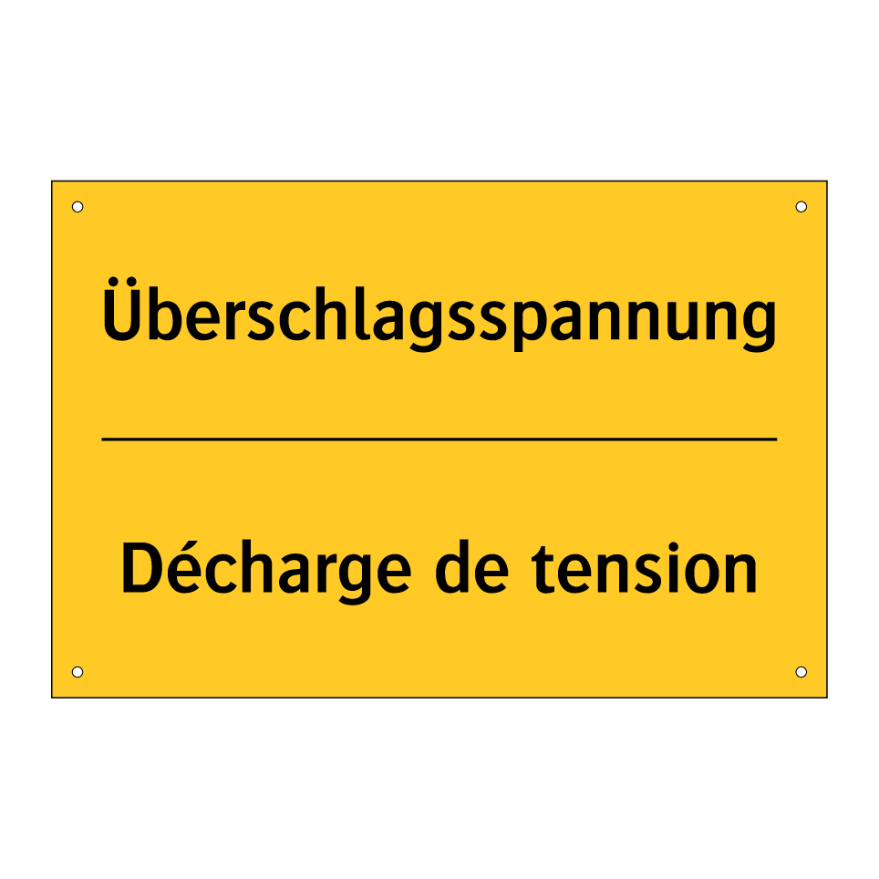 Überschlagsspannung - Décharge de tension