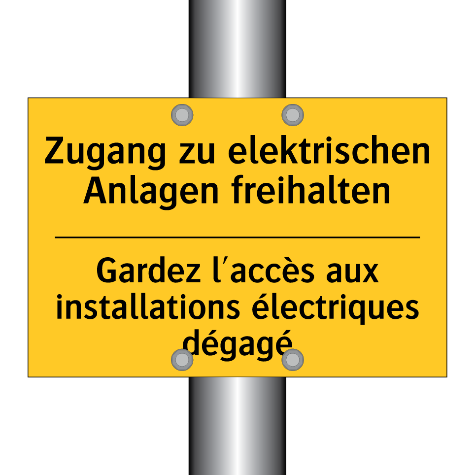 Zugang zu elektrischen Anlagen  /.../ - Gardez l'accès aux installations  /.../