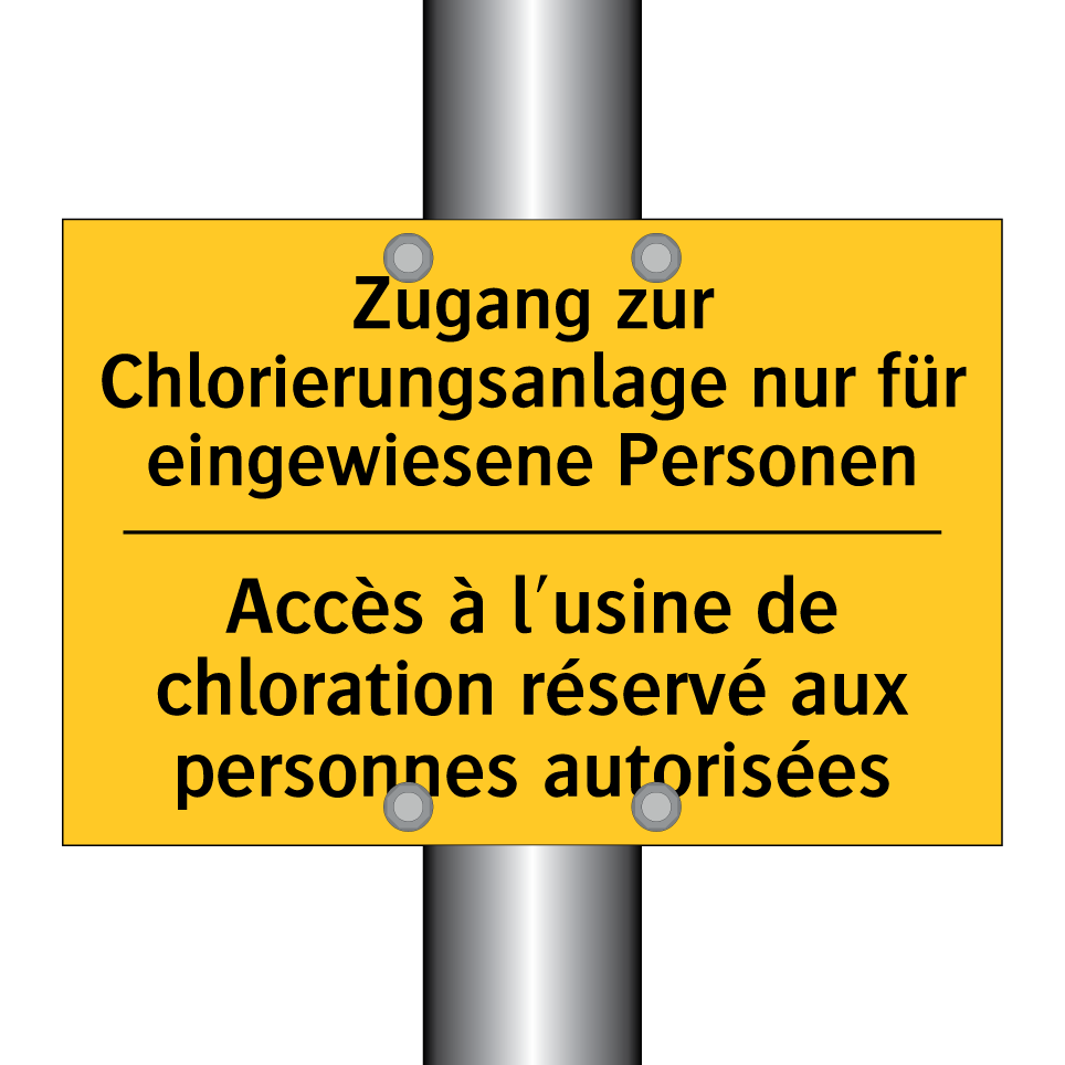 Zugang zur Chlorierungsanlage  /.../ - Accès à l'usine de chloration  /.../