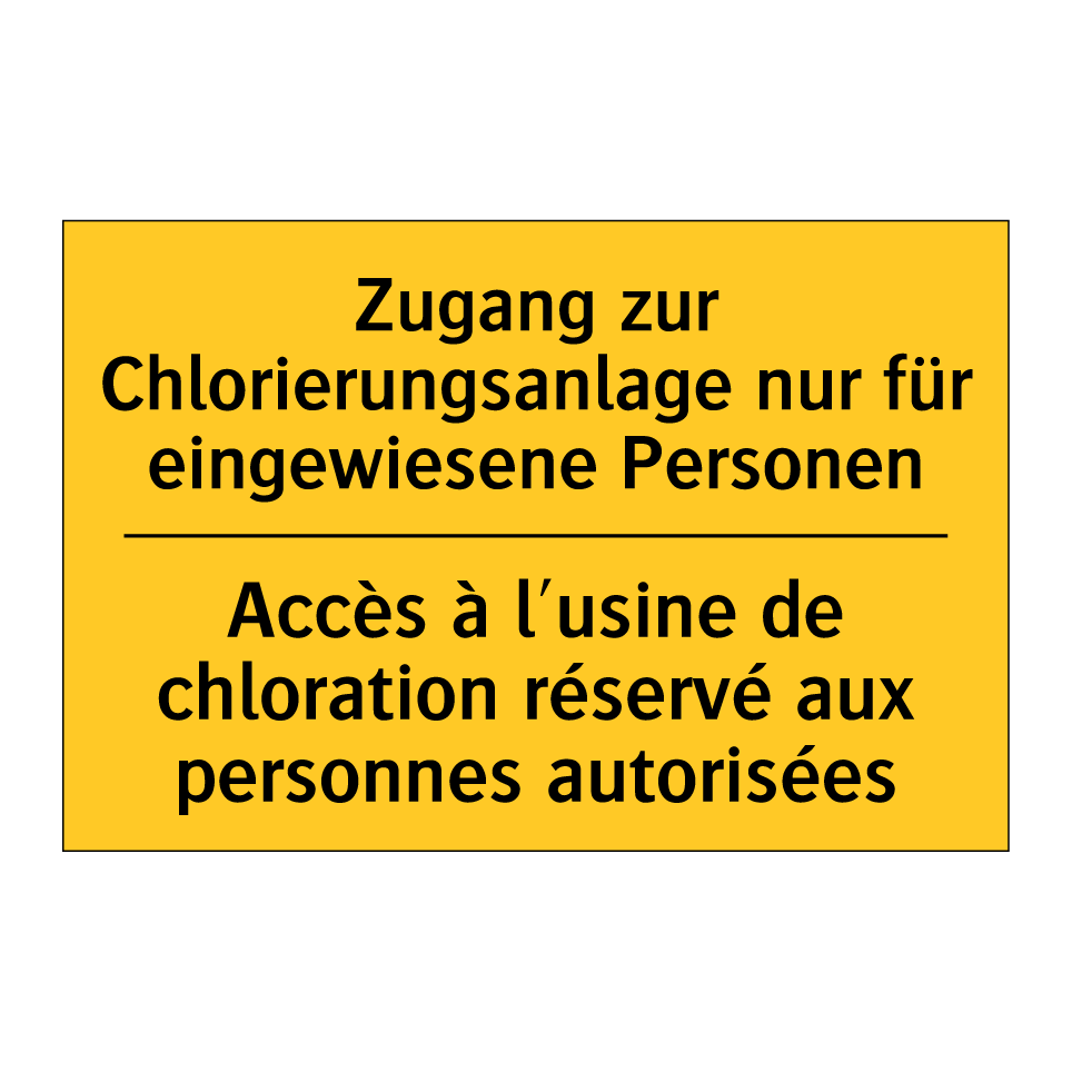 Zugang zur Chlorierungsanlage  /.../ - Accès à l'usine de chloration  /.../