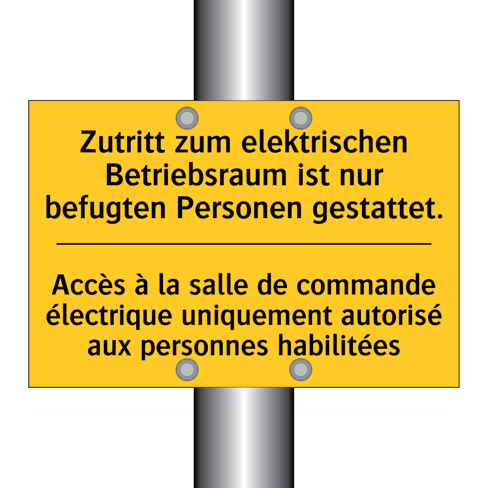 Zutritt zum elektrischen Betriebsraum  /.../ - Accès à la salle de commande électrique  /.../