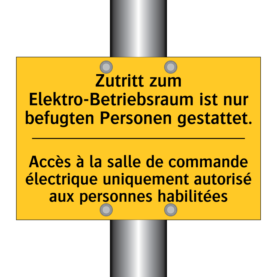 Zutritt zum Elektro-Betriebsraum  /.../ - Accès à la salle de commande électrique  /.../