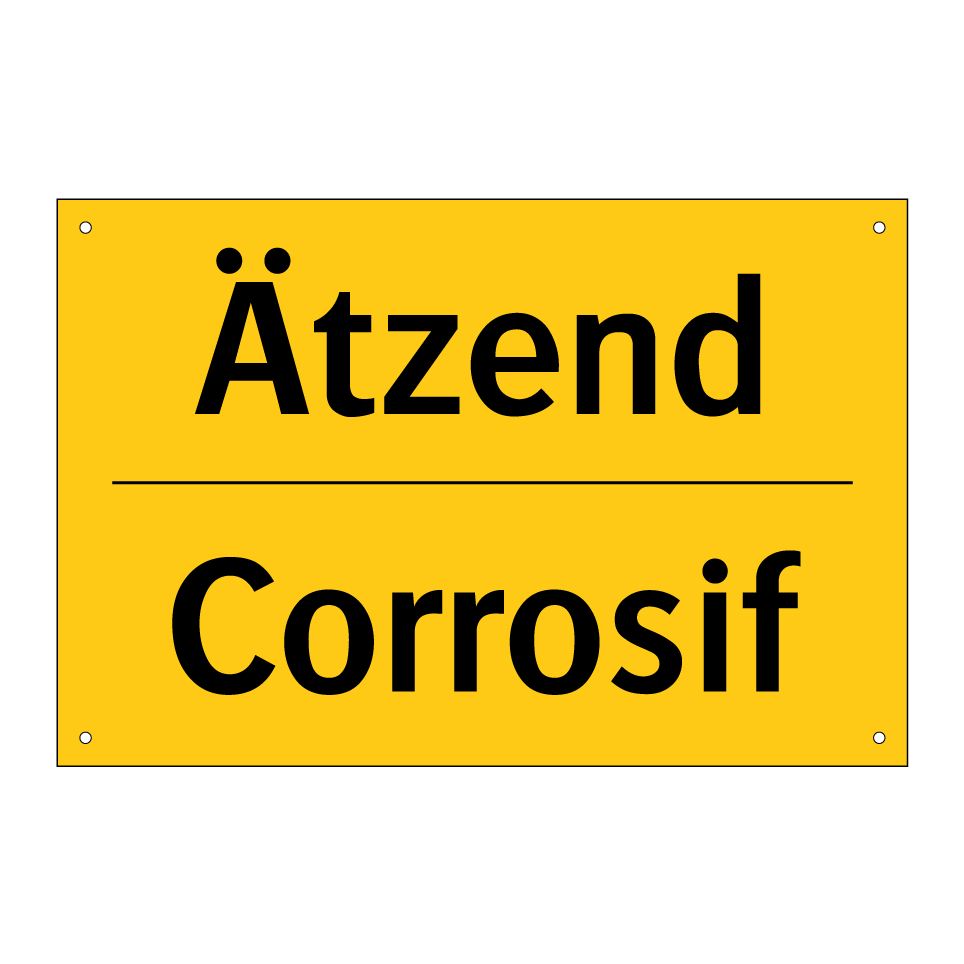 Ätzend - Corrosif