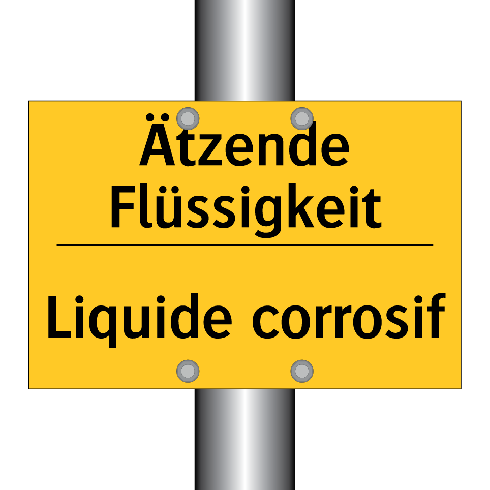 Ätzende Flüssigkeit - Liquide corrosif