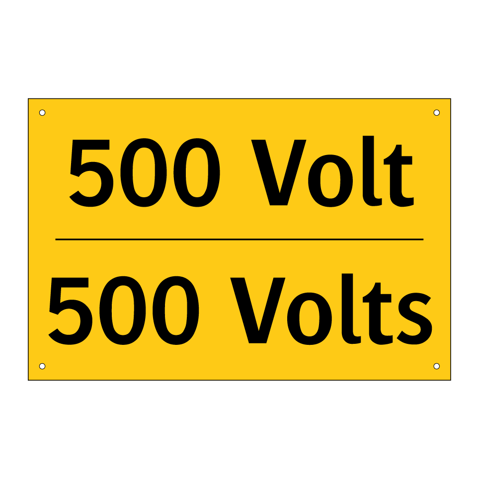 500 Volt - 500 Volts