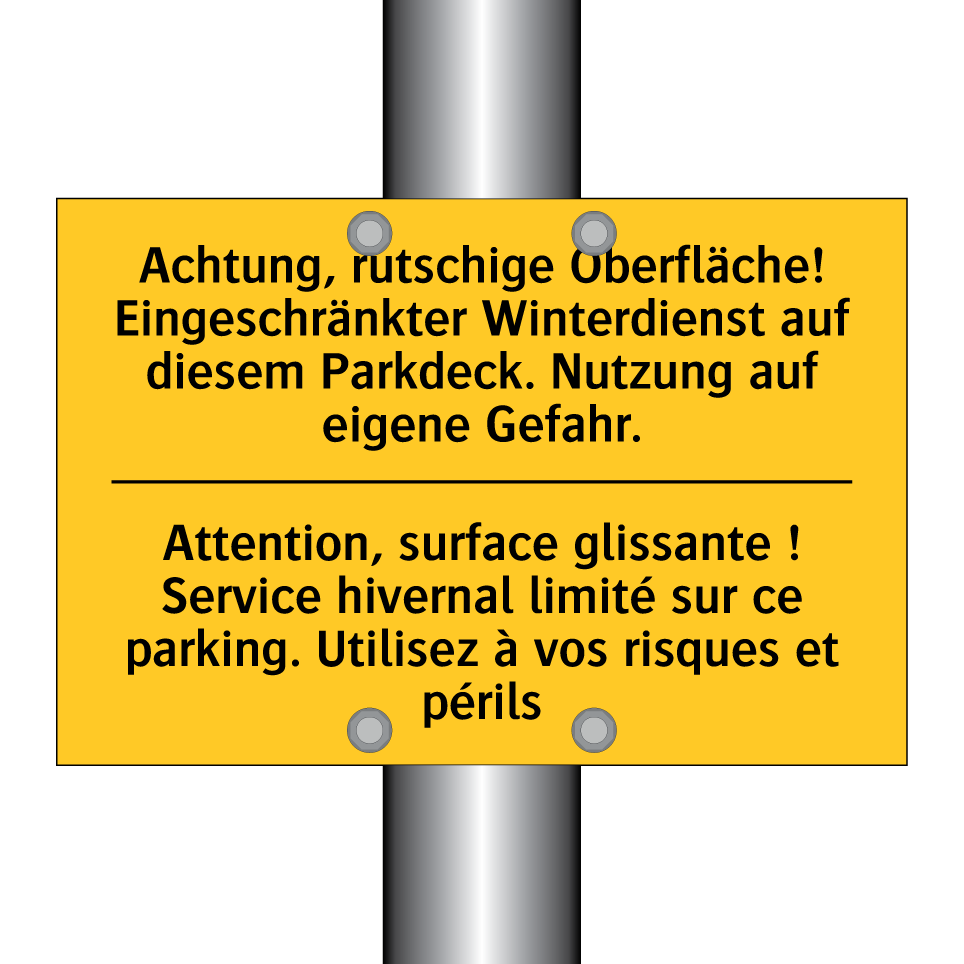 Achtung, rutschige Oberfläche!  /.../ - Attention, surface glissante !  /.../