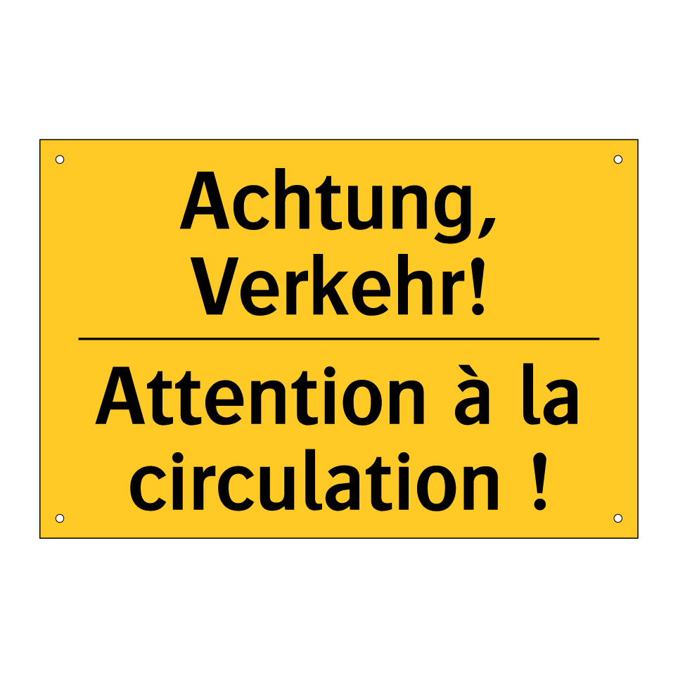 Achtung, Verkehr! - Attention à la circulation !
