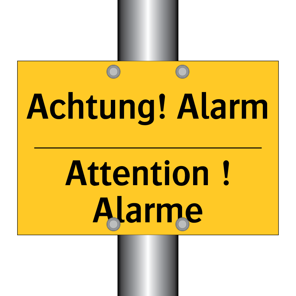Achtung! Alarm - Attention ! Alarme