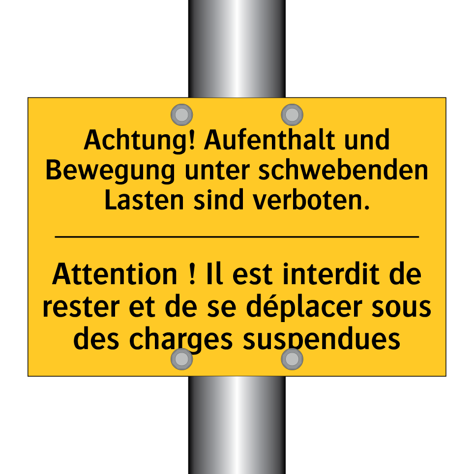 Achtung! Aufenthalt und Bewegung  /.../ - Attention ! Il est interdit de  /.../