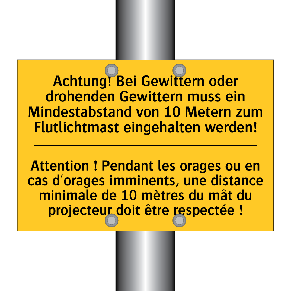 Achtung! Bei Gewittern oder drohenden  /.../ - Attention ! Pendant les orages  /.../