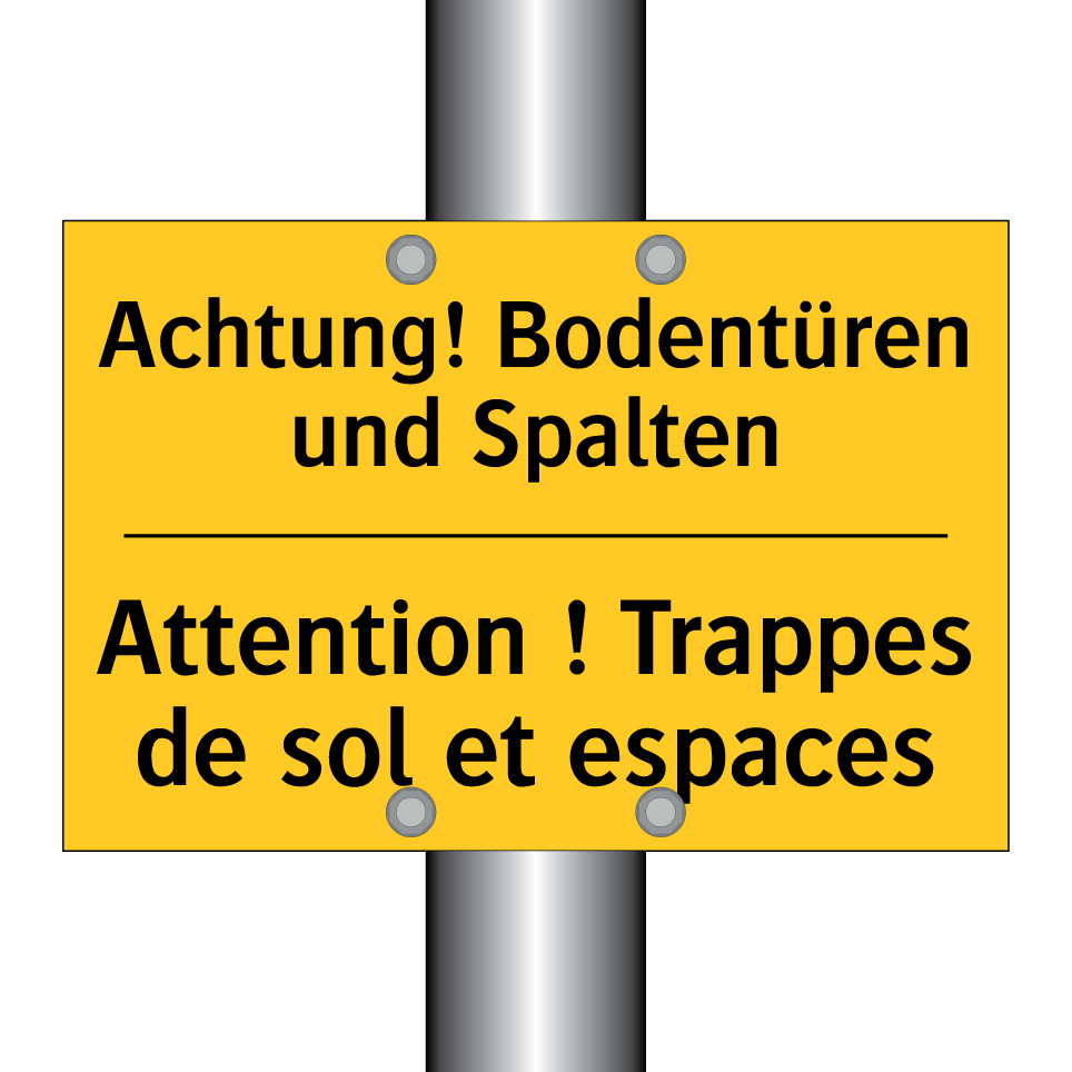 Achtung! Bodentüren und Spalten /.../ - Attention ! Trappes de sol et  /.../