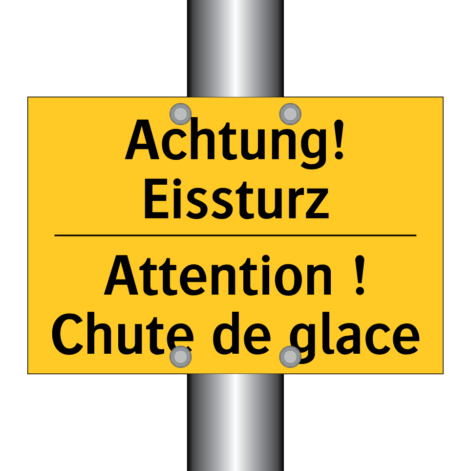 Achtung! Eissturz - Attention ! Chute de glace